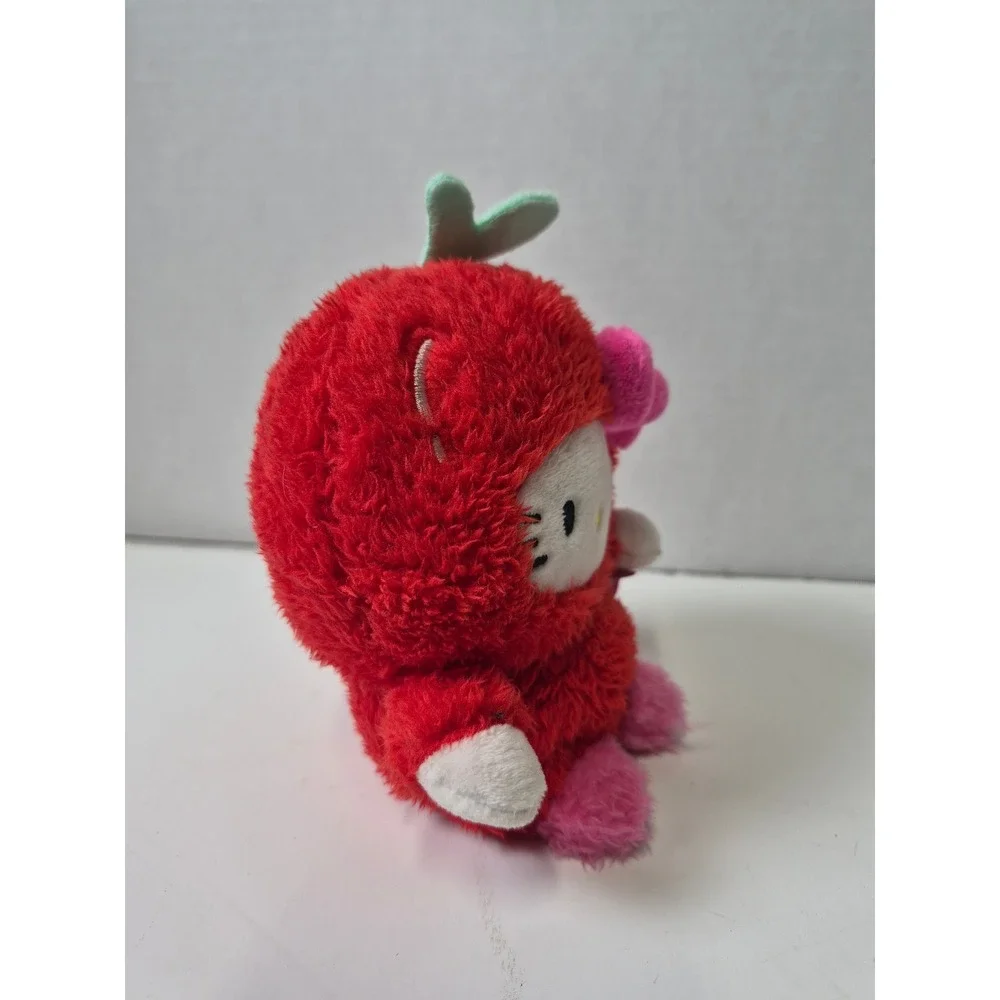 Sanrio Hello Kitty BumBumz by Russ Strawberry Plush Red Pink 5 Inch Toy